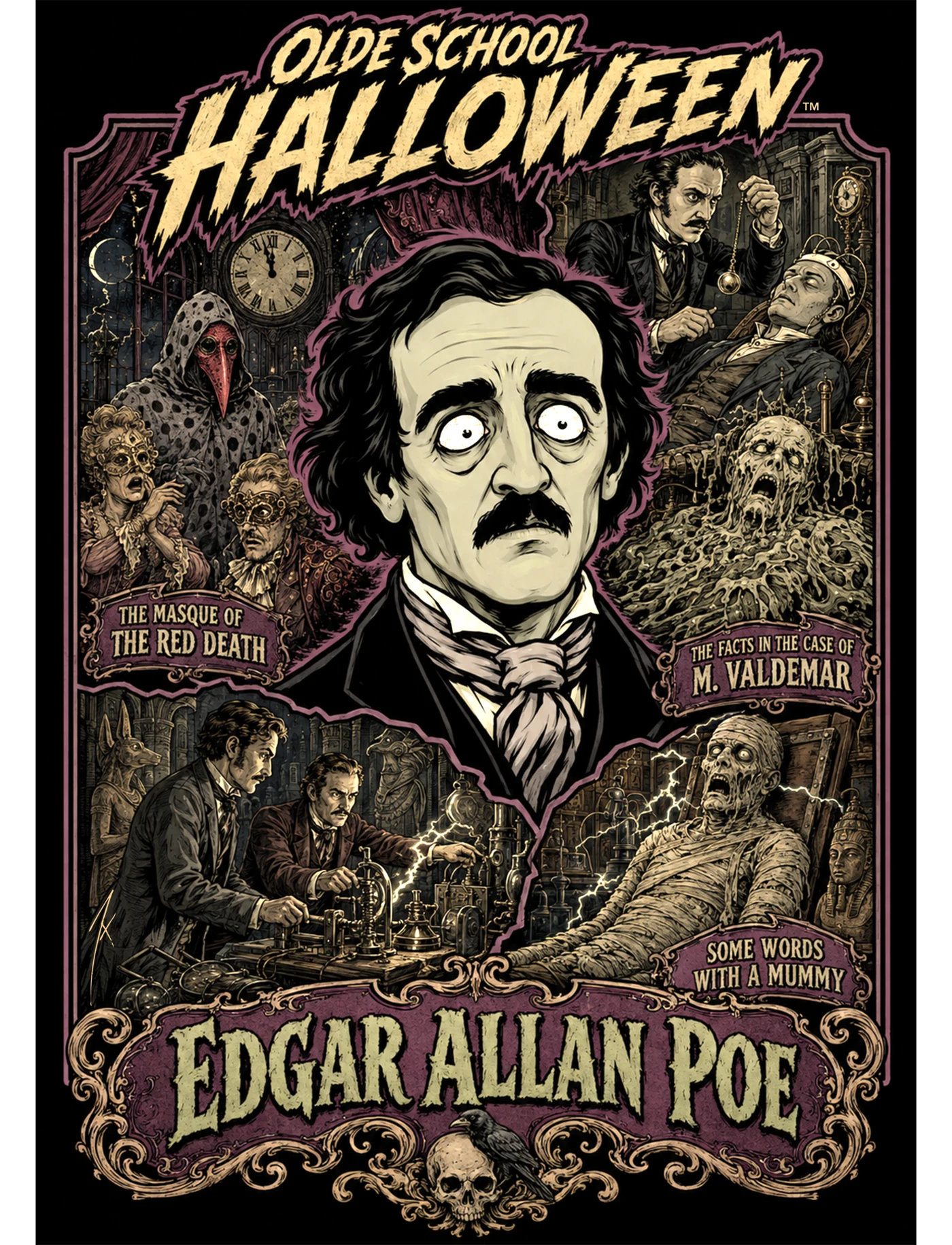 Edgar Allan Poe 3 poster art