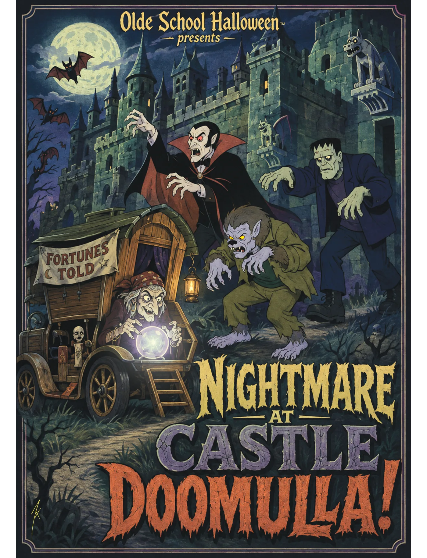 Nightmare At Castle Doomula! poster art