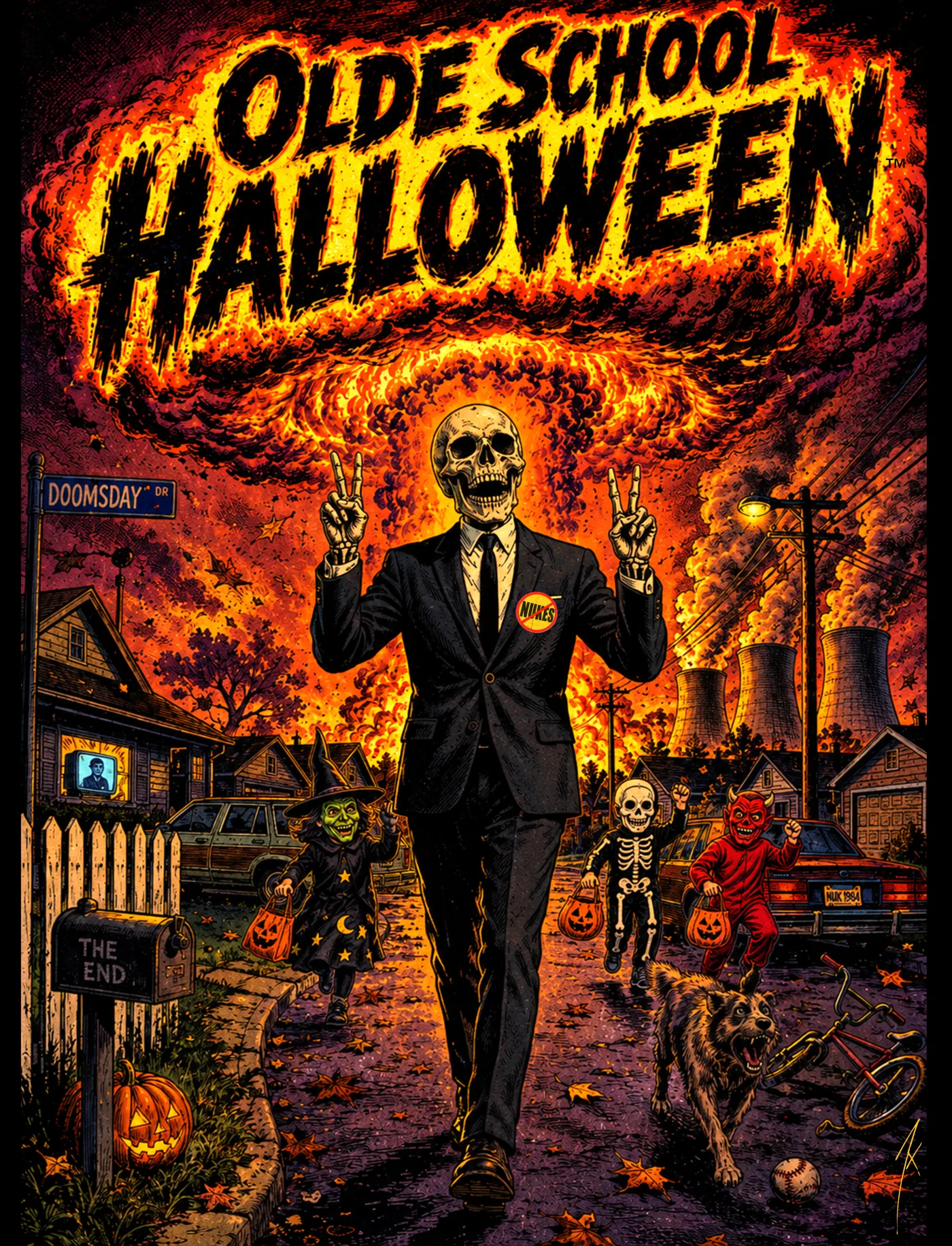 Nuke It! Suburbs poster art