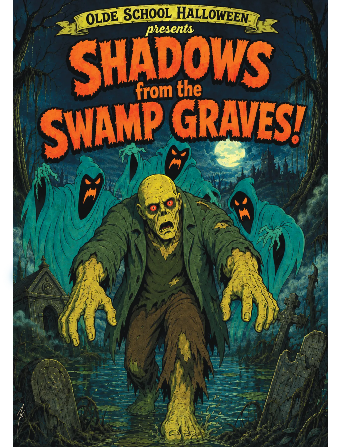 Shadows From The Swamp Graves! poster art