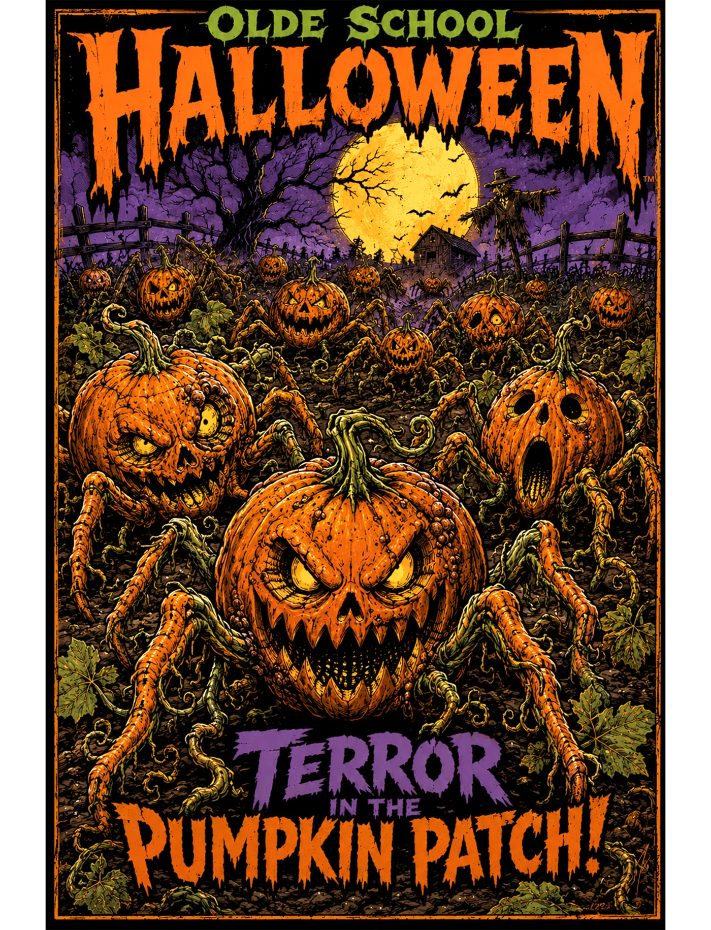 Terror in the Pumpkin Patch poster art