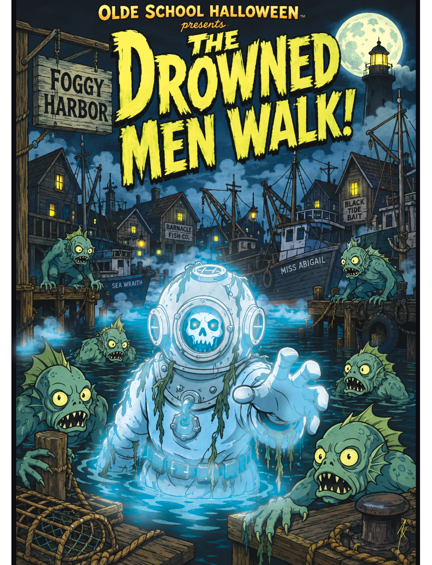 The Drowned Men Walk! poster art