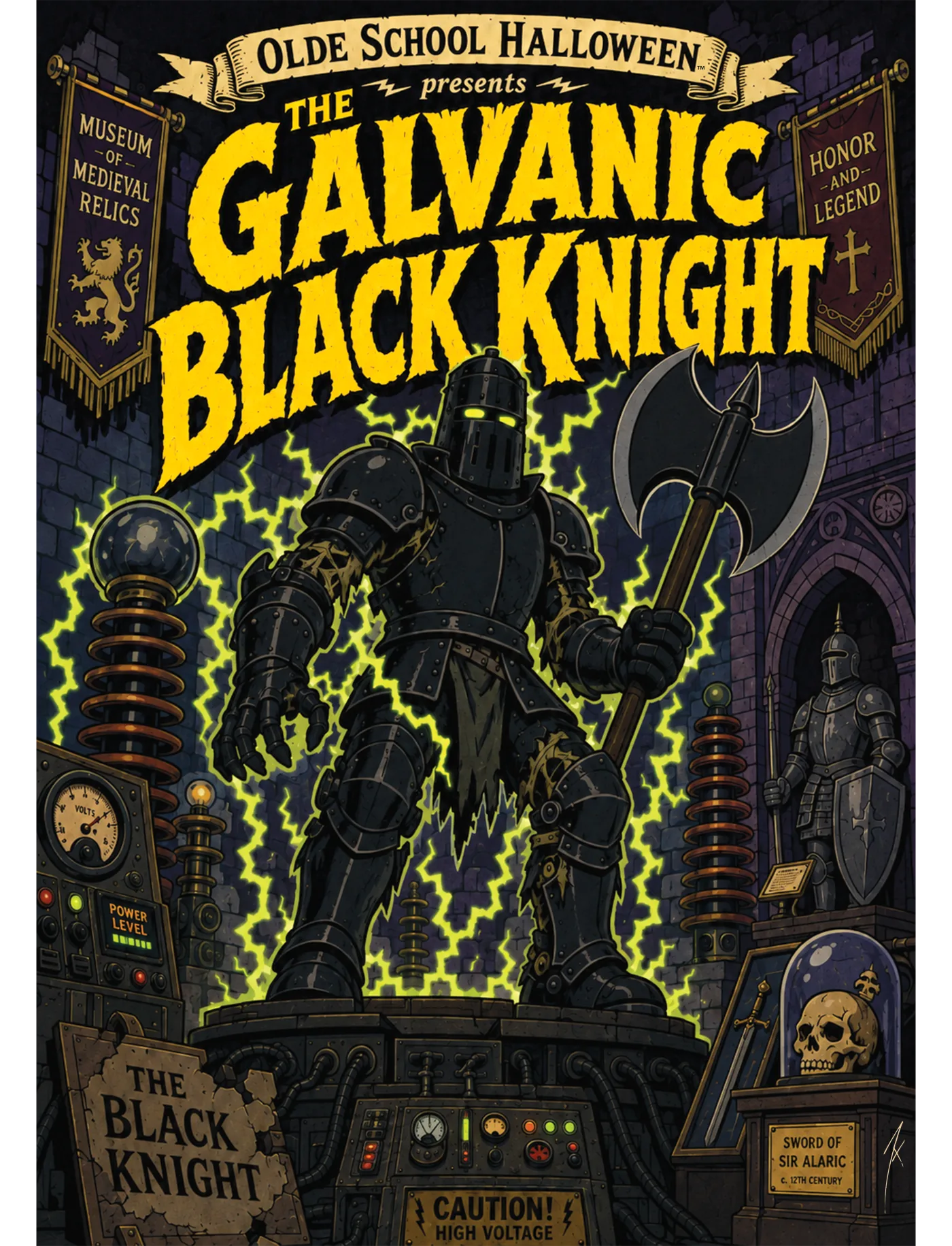 The Galvanic Black Knight poster art
